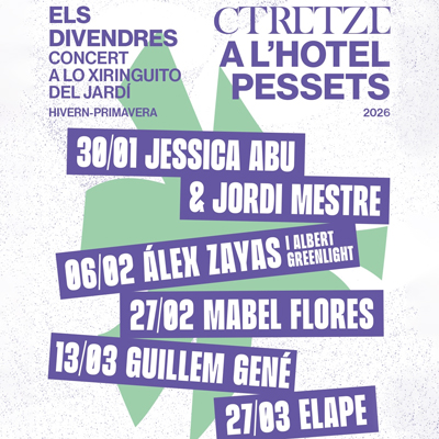 Els Divendres, concert a Lo Xiringuito del Jardí