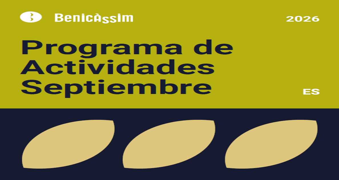 PROGRAMA DE ACTIVIDADES SEPTIEMBRE BENICÀSSIM 2026