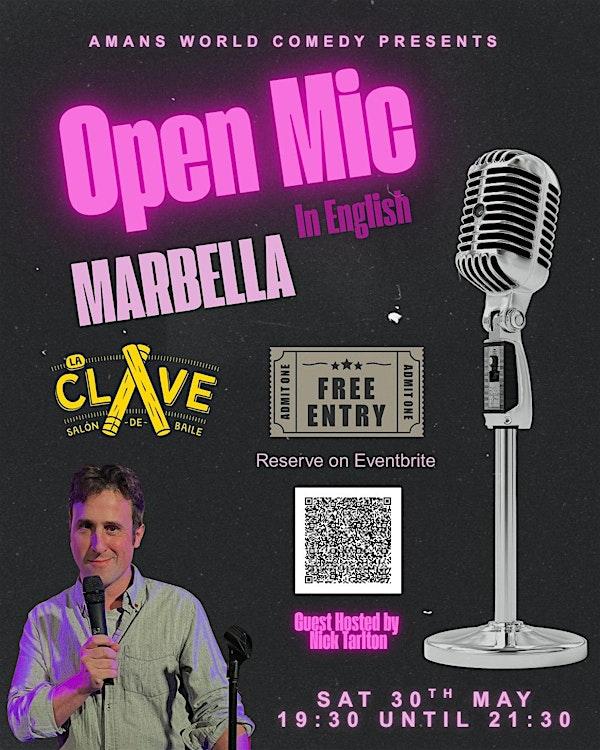 Amans  World Comedy - FREE English Open Mic Night - Marbella