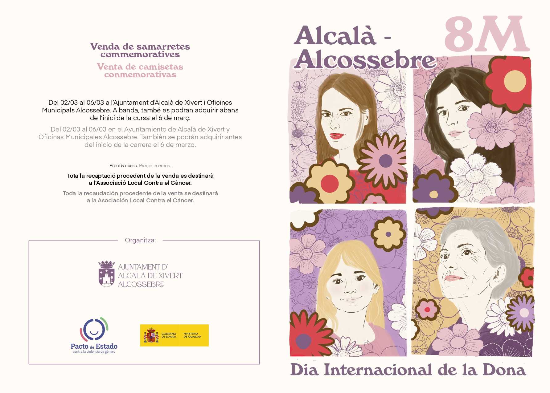 Actos 8M "Día Internacional de la Mujer" Alcalà de Xivert - Alcossebre