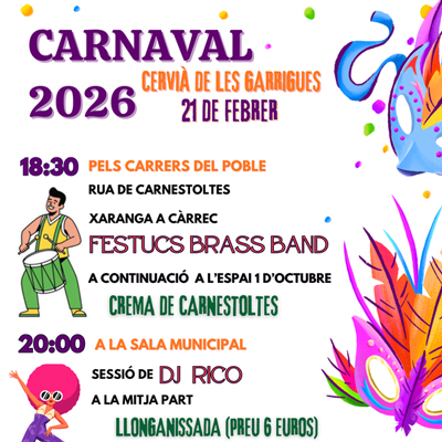 Carnaval a Cervià de les Garrigues