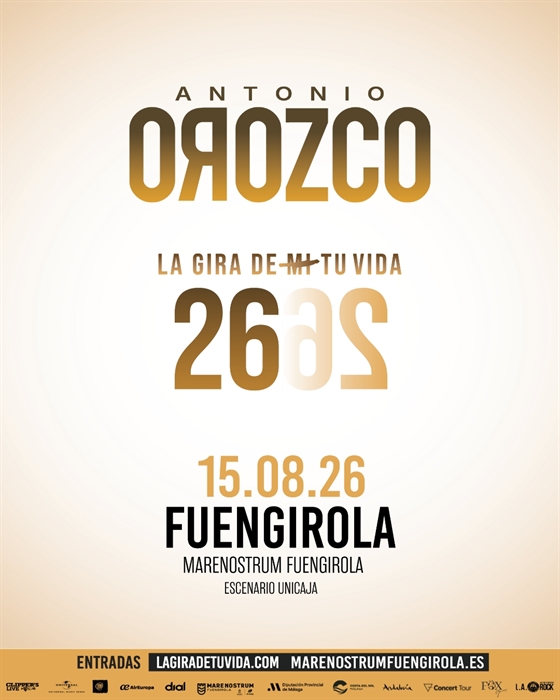 Concierto de Antonio Orozco "La Gira de tu vida"