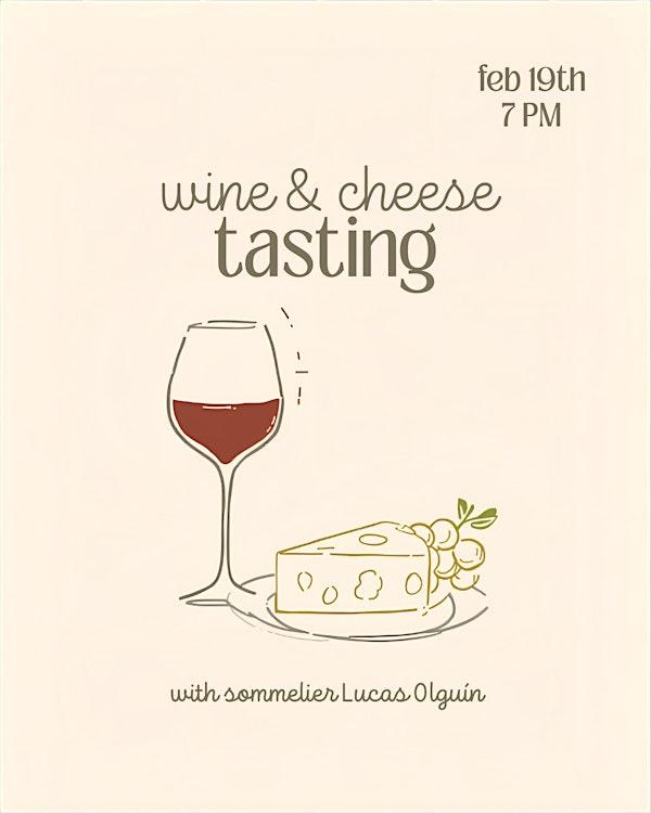 Cheese and wine tasting