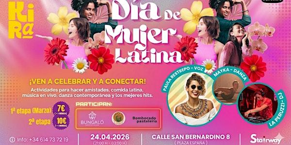 Fiesta de la Mujer Latina en Madrid. Musica en vivo. Mercadillo. Concierto.
