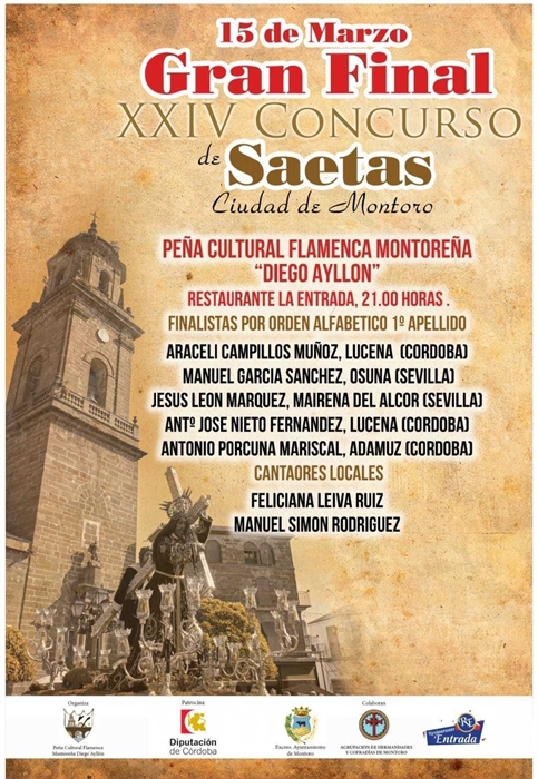 Gran Final Concurso de Saetas "Ciudad de Montoro"
