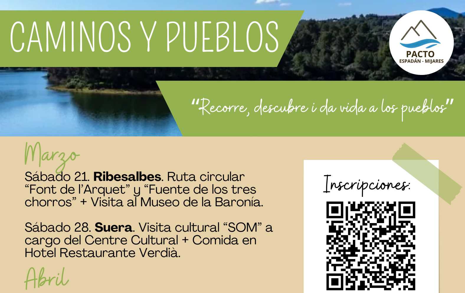 CAMINOS Y PUEBLOS 2026