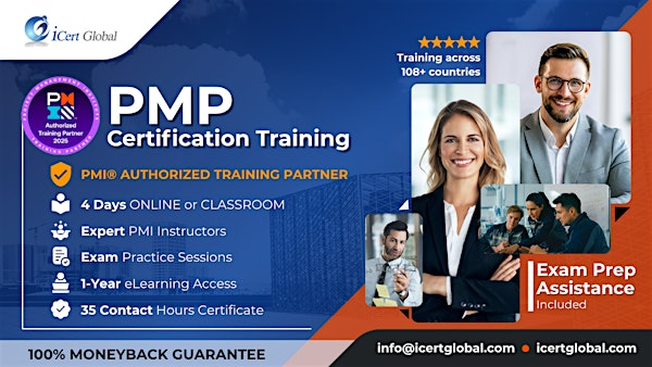 PMP Certification Bootcamp – Weekend Classroom Training in New York, NY