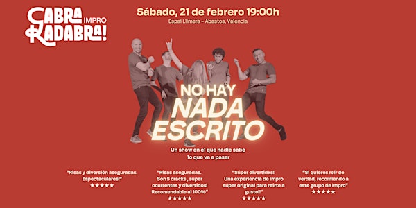 Cabra Kadabra! presenta:  No Hay Nada Escrito (Vol. 2)