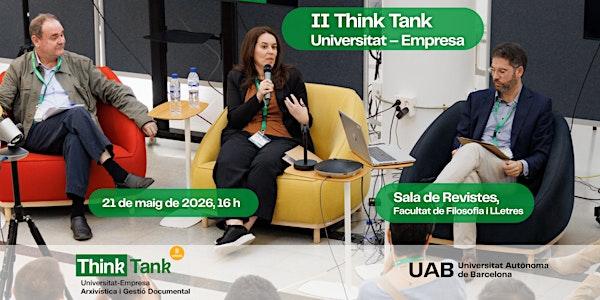II Think Tank Universitat - Empresa en Arxivística UAB