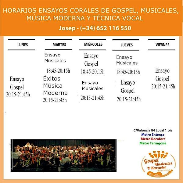 Cantar gospel ,musicales y música moderna gratis