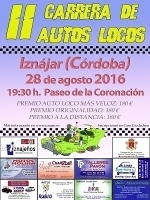 Carrera de Autos Locos en Iznájar