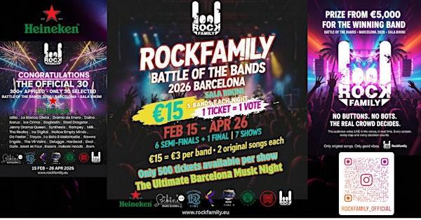 Battle of The Bands 2026 Barcelona Original Song Contest Group A