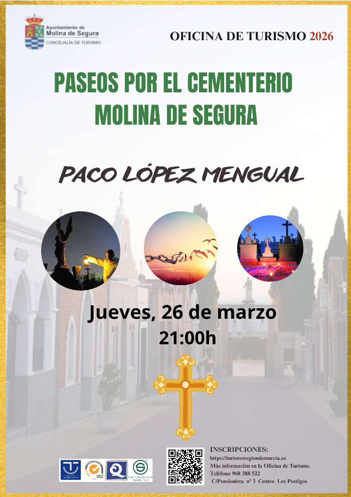 PASEOS POR EL CEMENTERIO. 21:00 HORAS