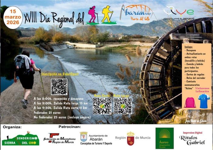 RUTA XVIII DÍA REGIONAL DEL SENDERISMO