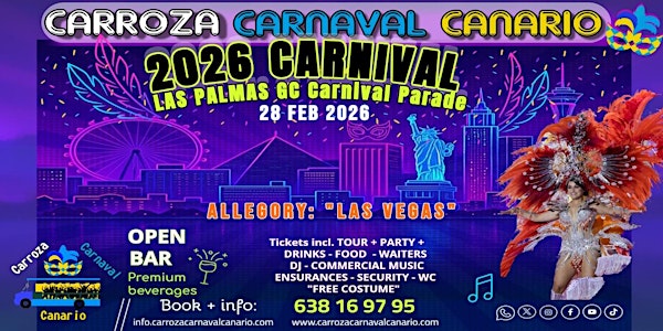 Float Parade Tickets-Las Palmas de Gran Canaria Carnival 2026