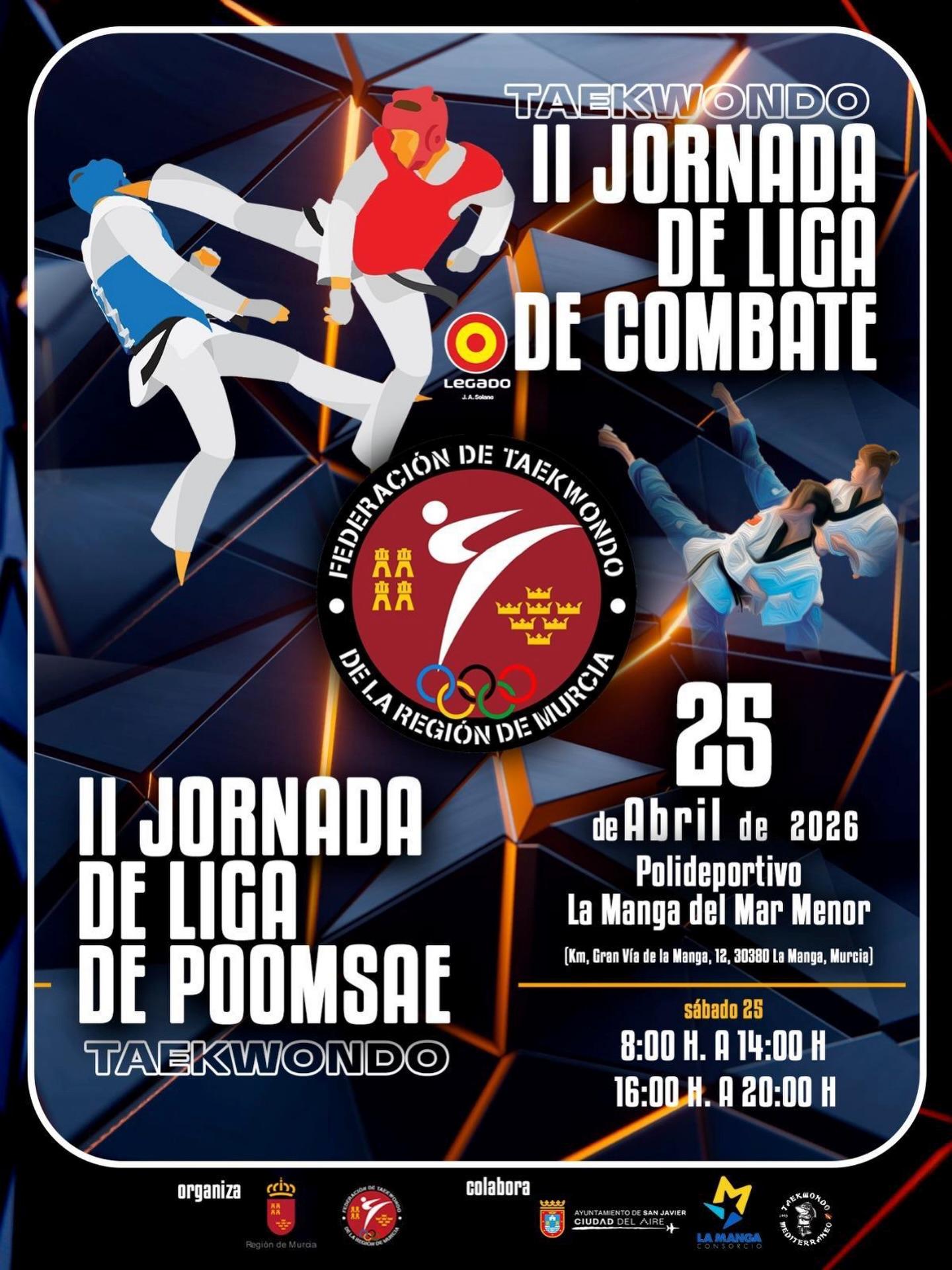 II JORNADA DE LIGA DE COMBATE Y LA II JORNADA DE LIGA DE POOMSAE