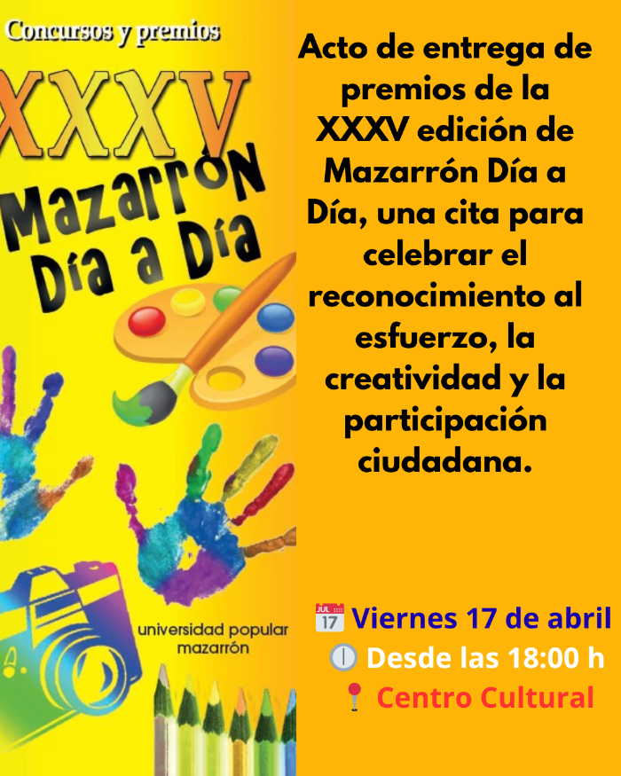 ENTREGA DE PREMIOS DE LA XXXV EDICIÓN DE MAZARRÓN DÍA A DÍA