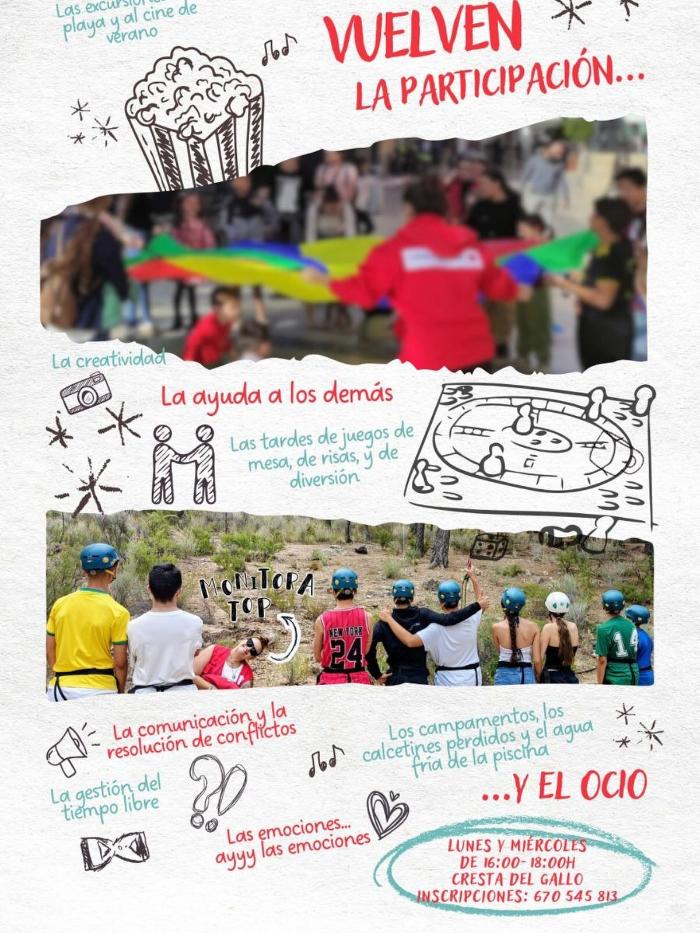 TALLERES PARA JÓVENES DE PARTICIPACIÓN Y OCIO