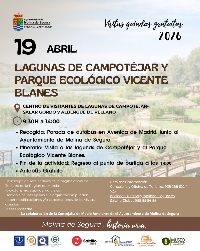 LAS LAGUNAS DE CAMPOTÉJAR Y PARQUE ECOLÓGICO VICENTE BLANES