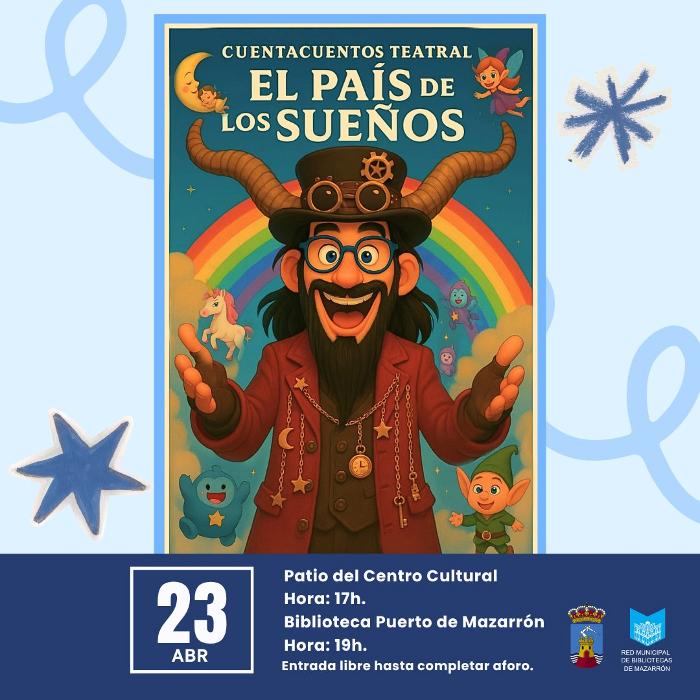 CUENTACUENTOS TEATRAL EL PAÍS DE LOS SUEÑOS