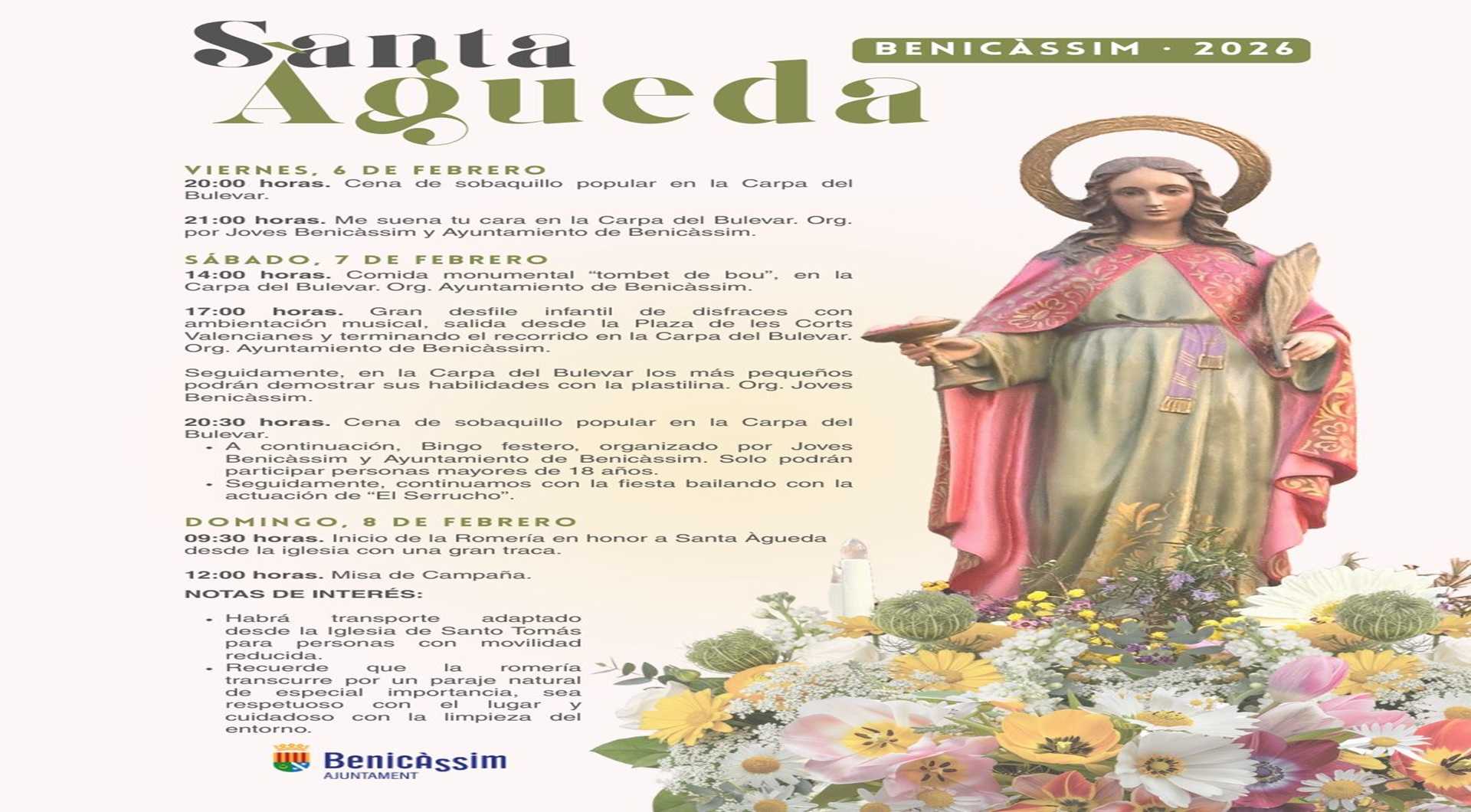 Celebración Santa Águeda 2026