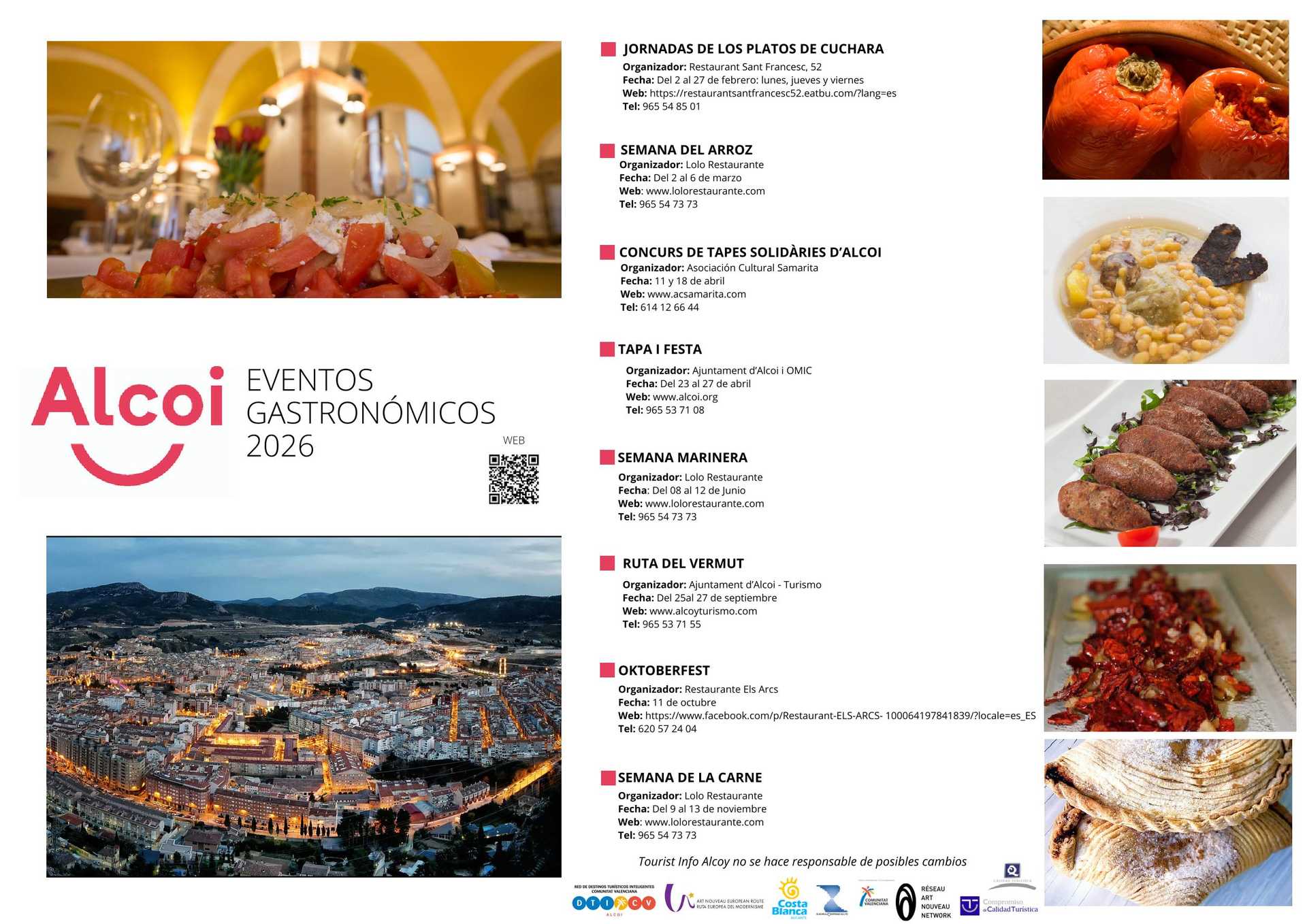 Eventos gastronómicos Alcoy 2026