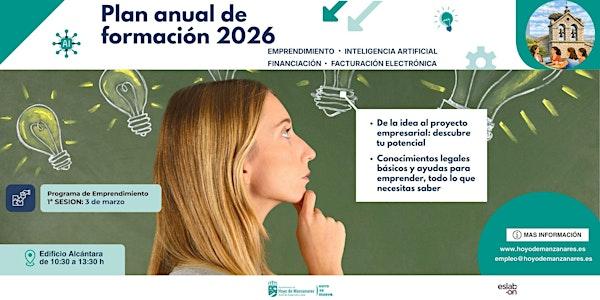 Itinerario de Emprendimiento 2026. Primera sesión