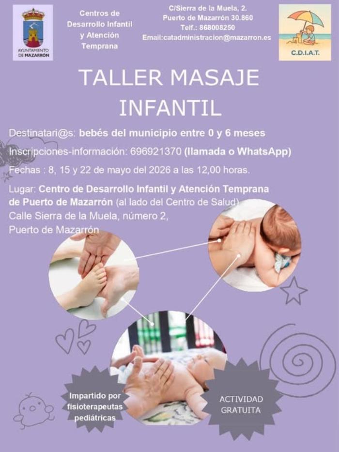 TALLER GRATUITO DE MASAJE INFANTIL
