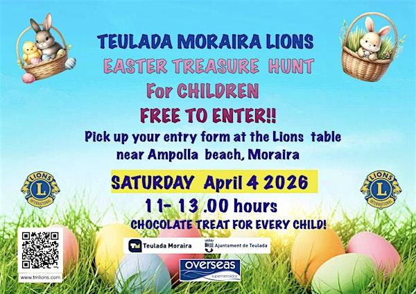Teulada Moraira Lions Easter Fun Treasure hunt for children