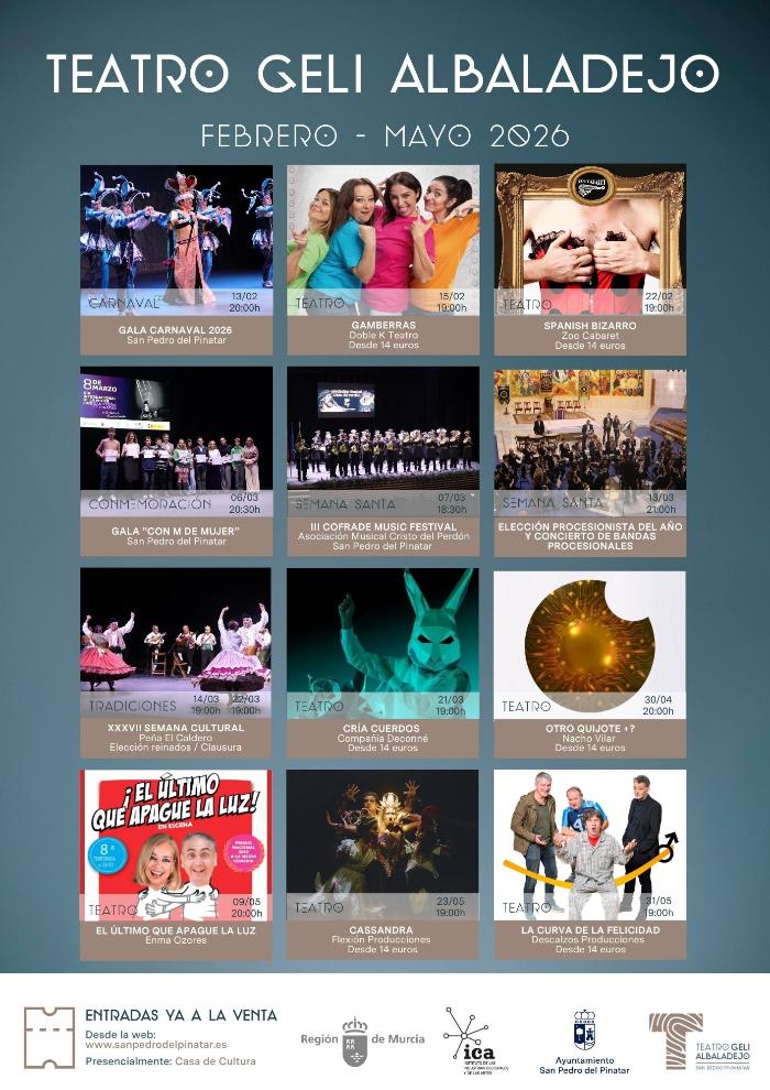 PROGRAMACIÓN TEATRO GELI ALBALADEJO