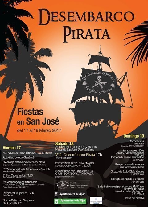 Fiestas en San José "Desembarco Pirata"