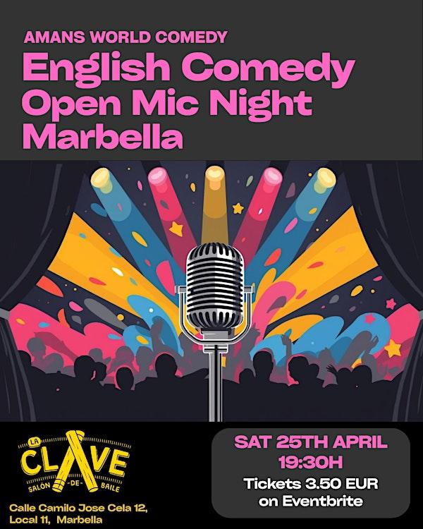 Amans  World Comedy - English Open Mic Night - Marbella