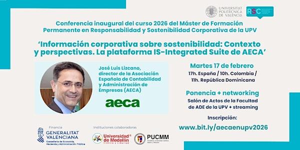 José Luis Lizcano (AECA): ‘Información corporativa sobre sostenibilidad’