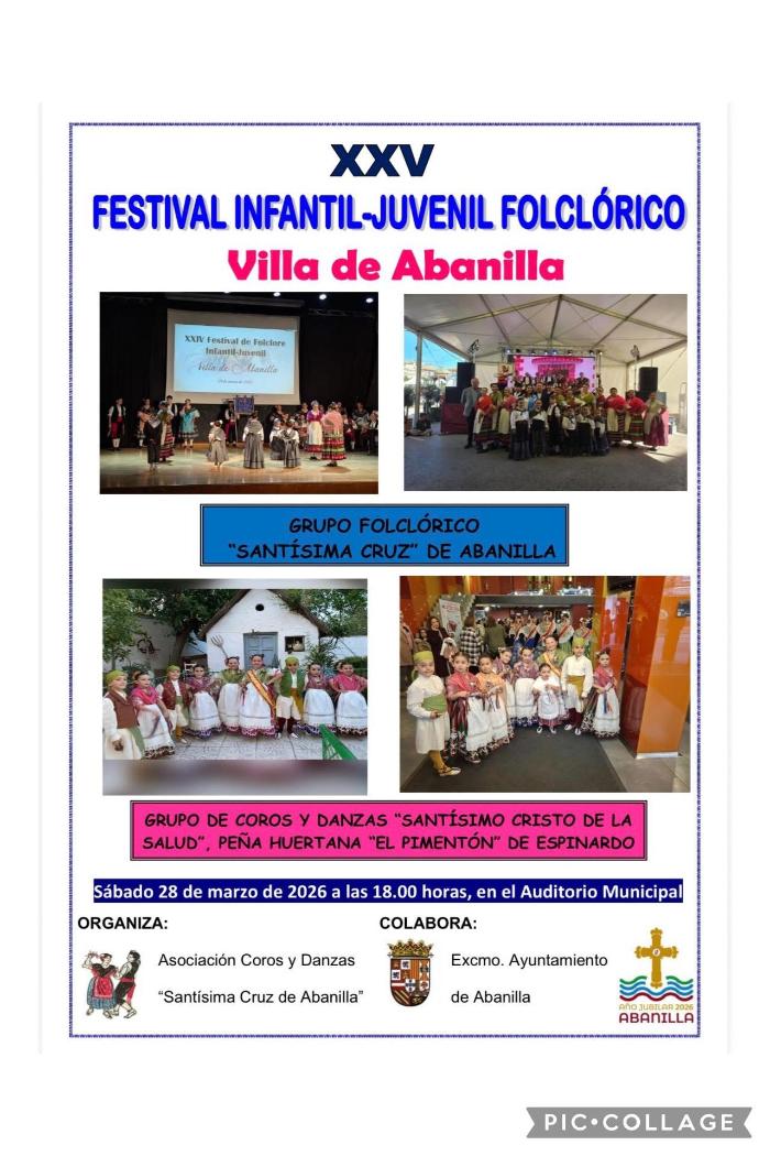 XXV FESTIVAL INFANTIL-JUVENIL FOLCLÓRICO VILLA DE ABANILLA