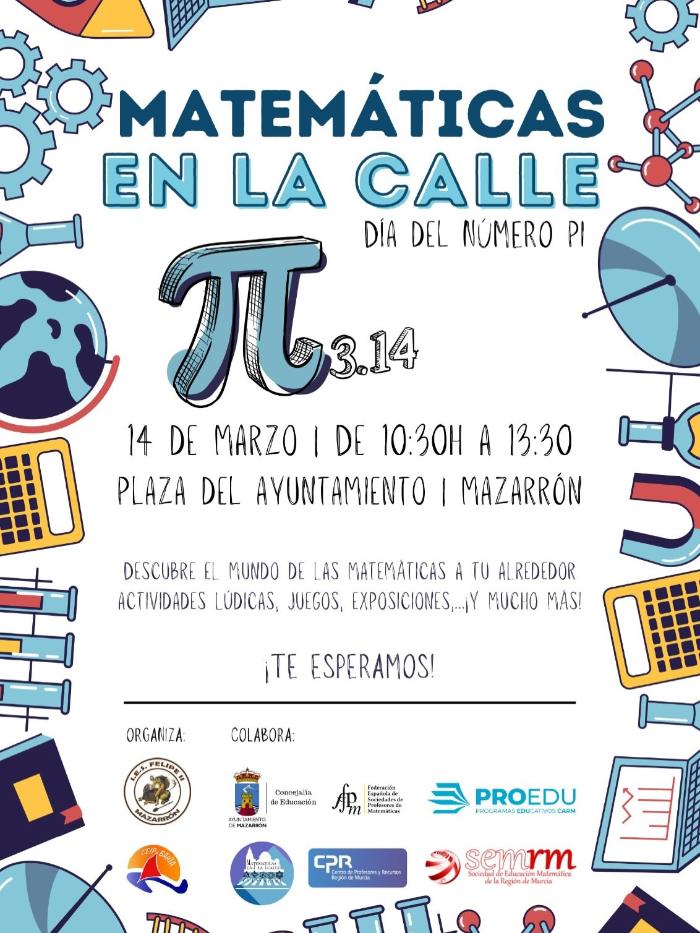 MATEMÁTICAS EN LA CALLE. CELEBRA EL DÍA DEL NÚMERO PI
