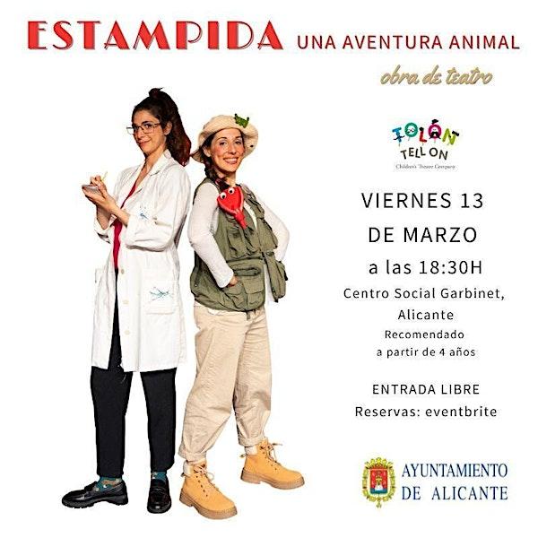 ESTAMPIDA, UNA AVENTURA ANIMAL. Tolón Tell On. (MENUTSBARRIS)