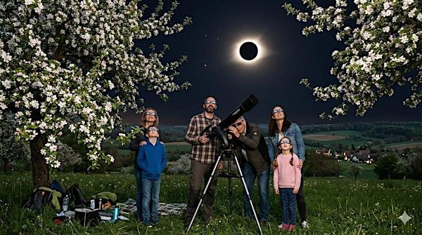 ECLIPSE FLORAL: MAGIA EN EL CIELO DE LOS MANZANOS