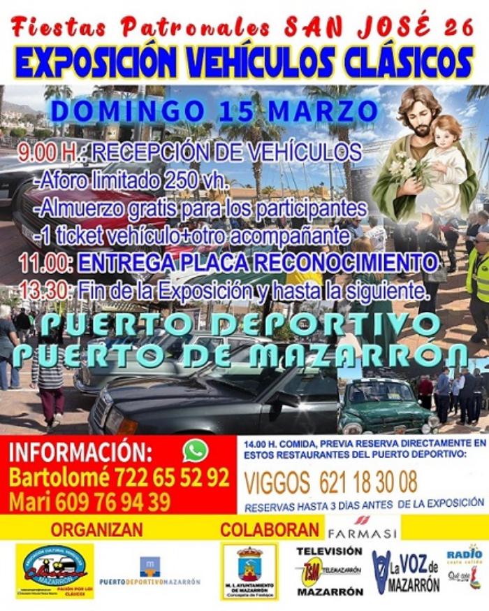EXPOSICIÓN DE VEHÍCULOS CLÁSICOS FIESTAS PATRONALES SAN JOSÉ 2026