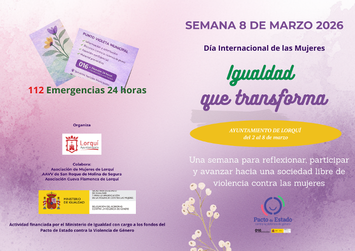 PROGRAMA DE ACTIVIDADES DÍA DE LAS MUJERES