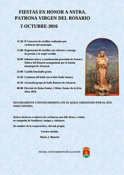 Feria Chica en honor a la Virgen Ntra. Sra. del Rosario