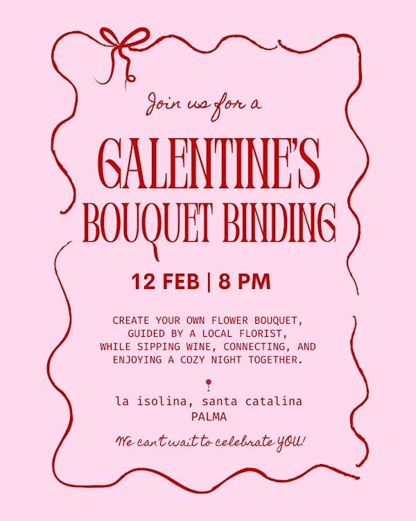 Galentines bouquet binding