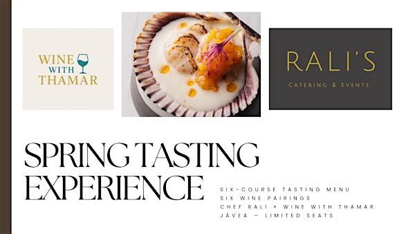 SPRING TASTING EXPERIENCE  fine dinning with paring wine