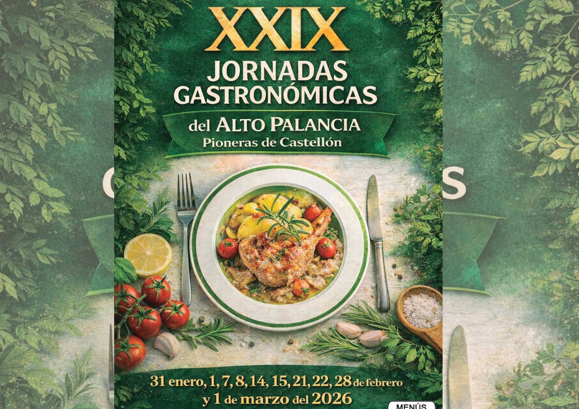 XXIX JORNADAS GASTRONOMICAS ALTO PALANCIA 2026