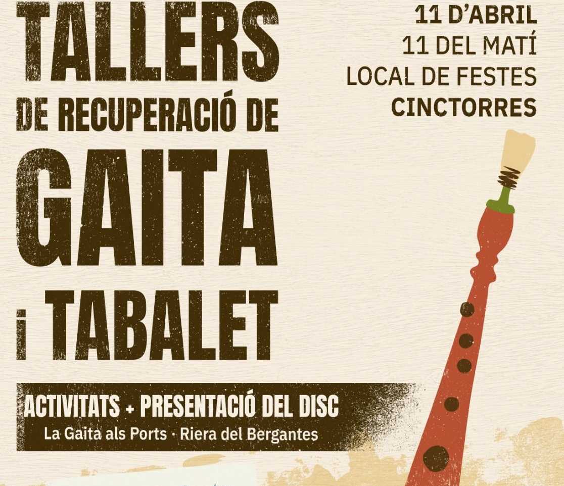 Talleres de  recuperación de la Gaita y el Tabalet