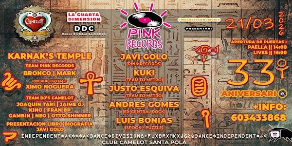 PINK RECORDS - 33 ANIVERSARIO