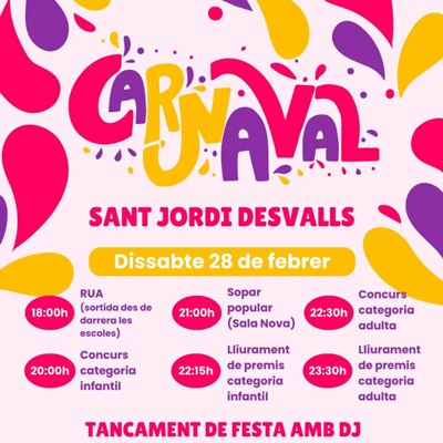 Carnaval a Sant Jordi Desvalls