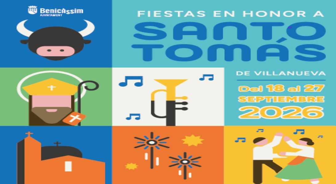 FIESTAS EN HONOR A SANTO TOMÁS DE VILLANUEVA DE BENICÀSSIM 2026