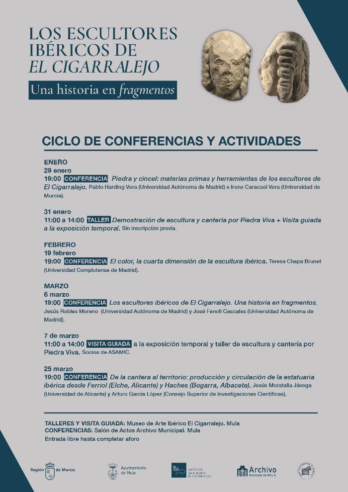CICLO DE CONFERENCIAS Y ACTIVIDADES SOBRE ESCULTURA IBÉRICA EN EL MUSEO EL CIGARRALEJO