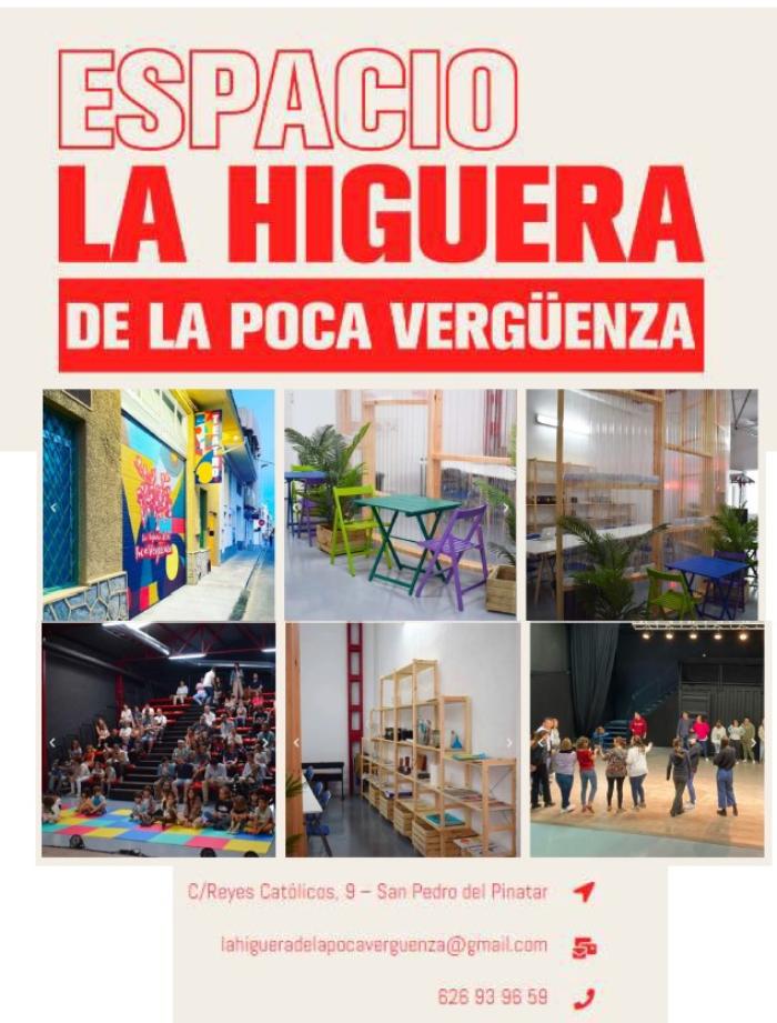 PROGRAMACIÓN ESPACIO CULTURAL LA HIGUERA DE LA POCA VERGÜENZA