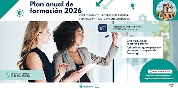 Itinerario de Emprendimiento 2026. Segunda sesión.